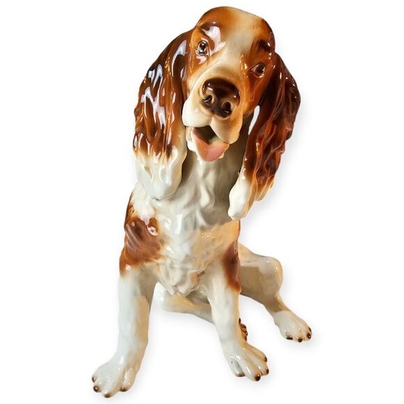 Vintage Romanian Porcelain Dog Collection Cocker Spaniel Dalmation Scottie - Picture 3 of 14